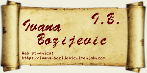 Ivana Božijević vizit kartica
